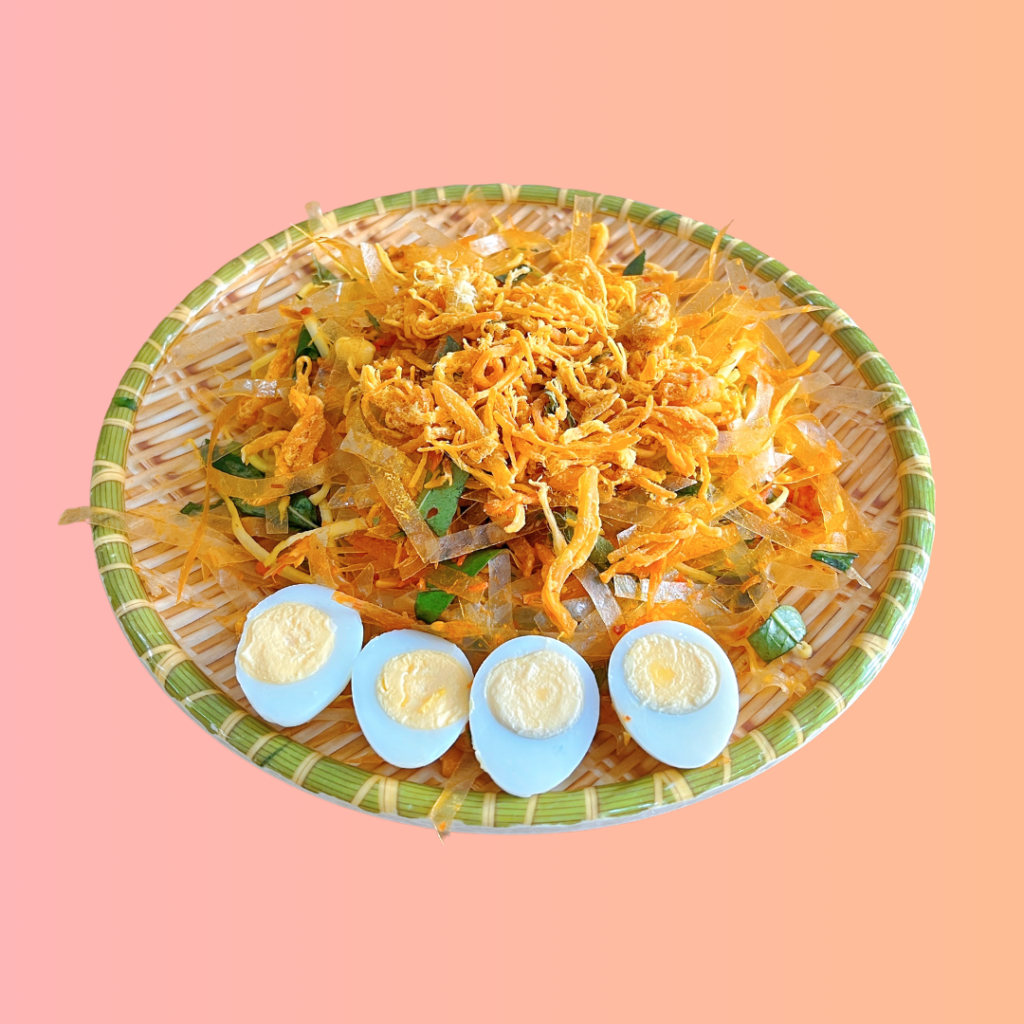 bánh tráng khô gà